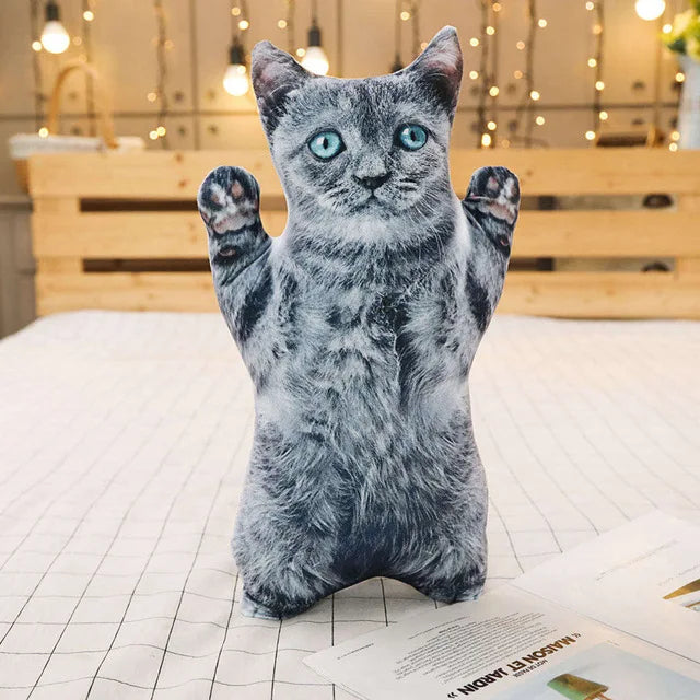 Coussin en forme de chat 3D
