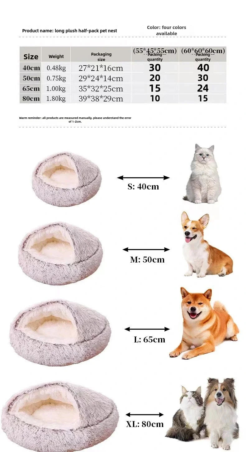 Coussin-lit doux et moelleux pour animaux de compagnie