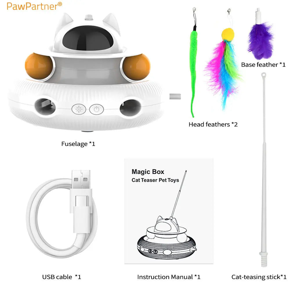 Plateau intelligent tournant pour chat