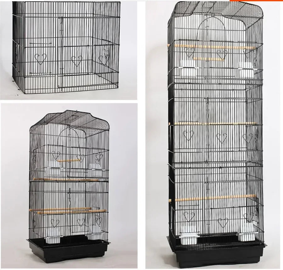 Grande cage à oiseaux en métal avec choix accessoires