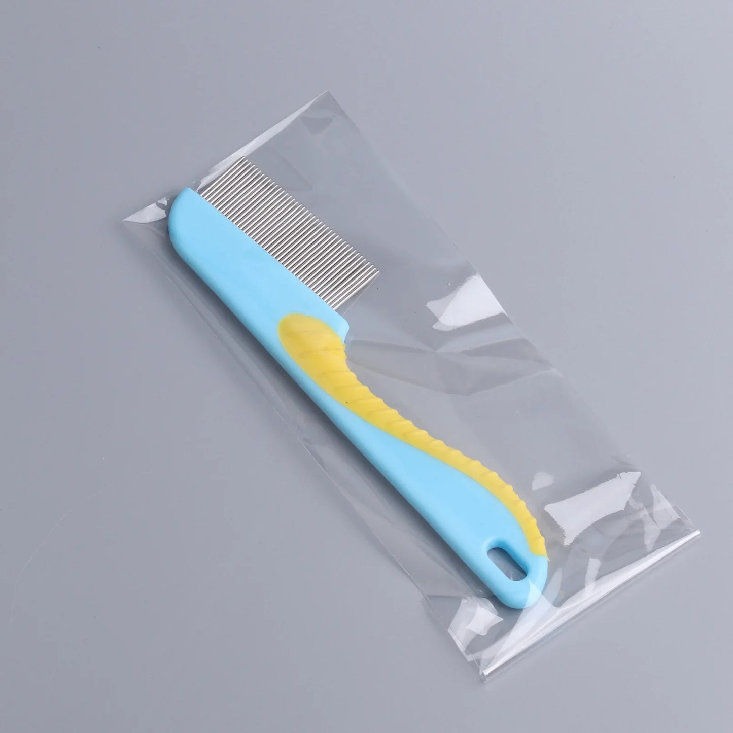 Peigne anti-poux en acier inoxydable pour animaux de compagnie
