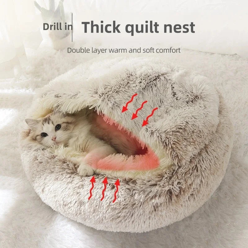 Coussin-lit doux et moelleux pour animaux de compagnie