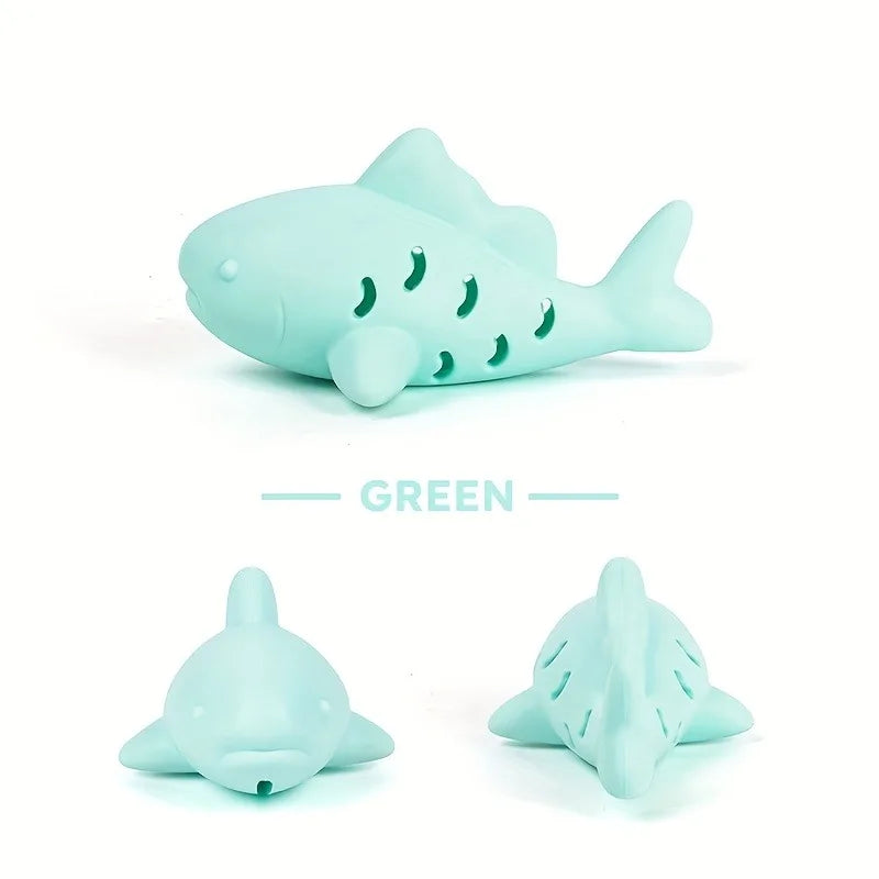 Jouet interactif en forme de requin avec distributeur de friandise