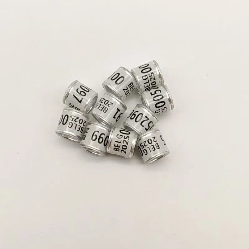 Lot de 100 bagues de marquage multicolore 2025