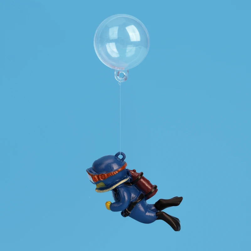 Mini plongeur, décor pour aquarium