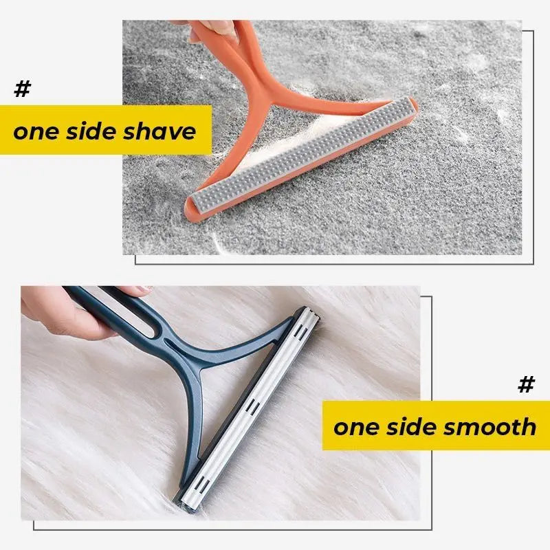 2 en 1 brosse anti-peluche et poil portabe pour animaux de compagnie