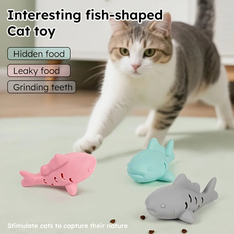 Jouet interactif en forme de requin avec distributeur de friandise