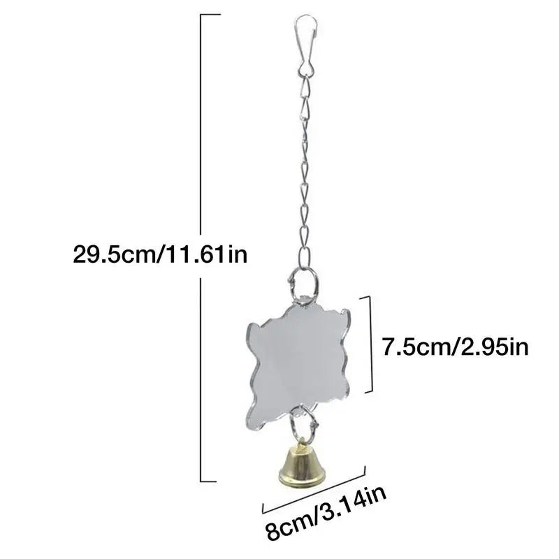 Miroir pour cage à oiseaux