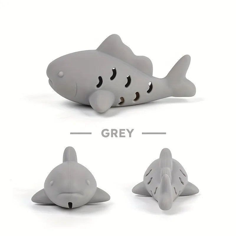 Jouet interactif en forme de requin avec distributeur de friandise