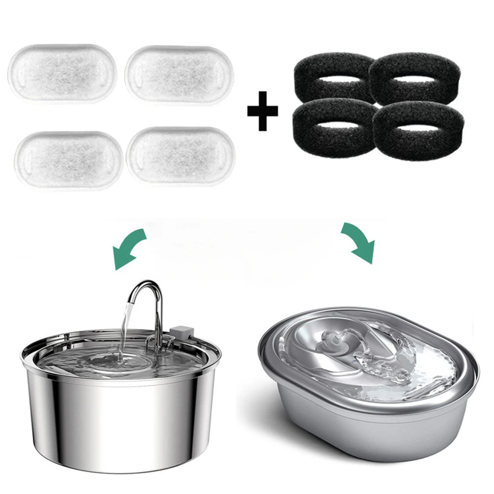 10 filtres de remplacement pour fontaine à eau compatibles avec la fontaine à eau en acier inoxydable