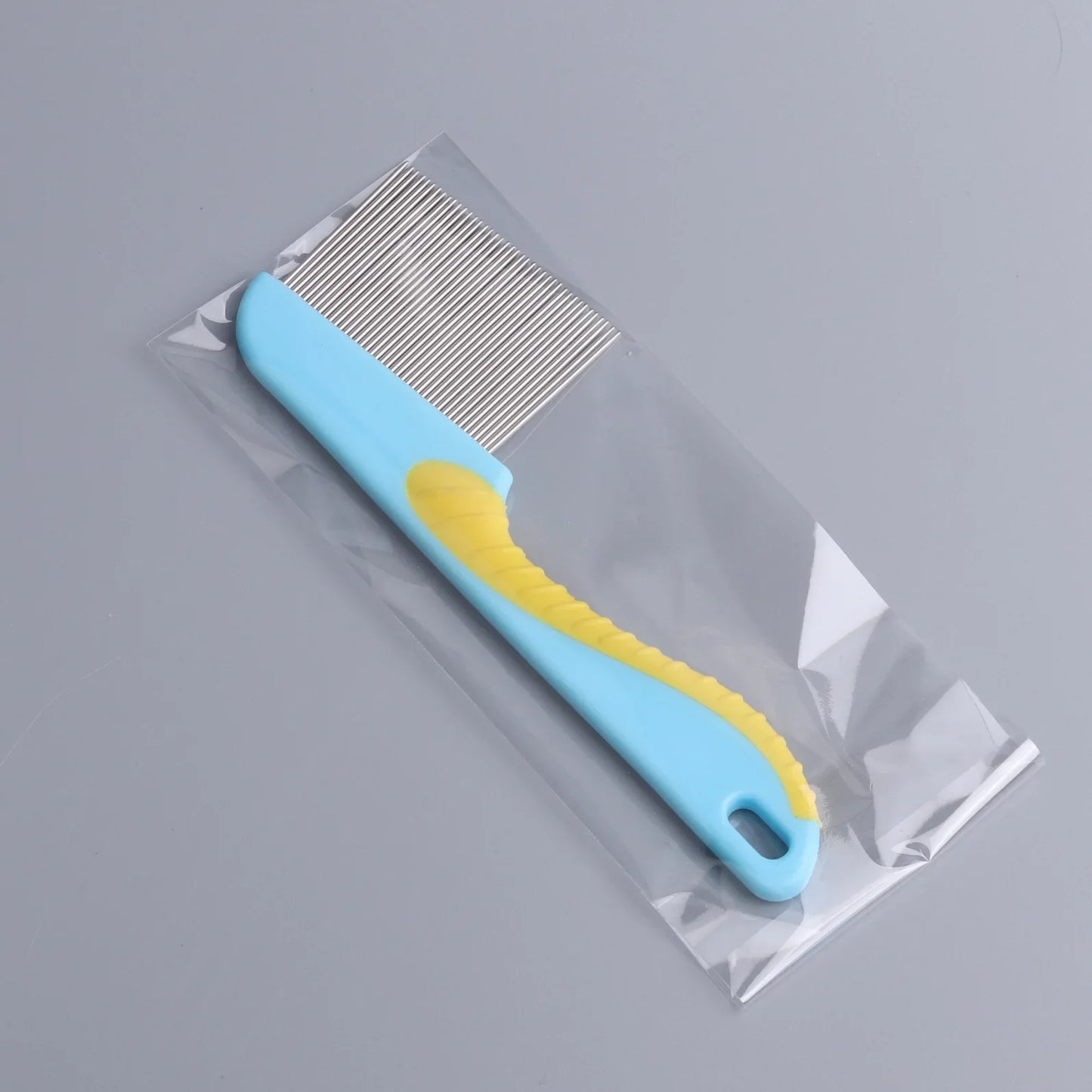 Peigne anti-poux en acier inoxydable pour animaux de compagnie