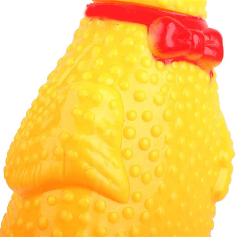 Poulet hurlant, jouet couineur pour chien