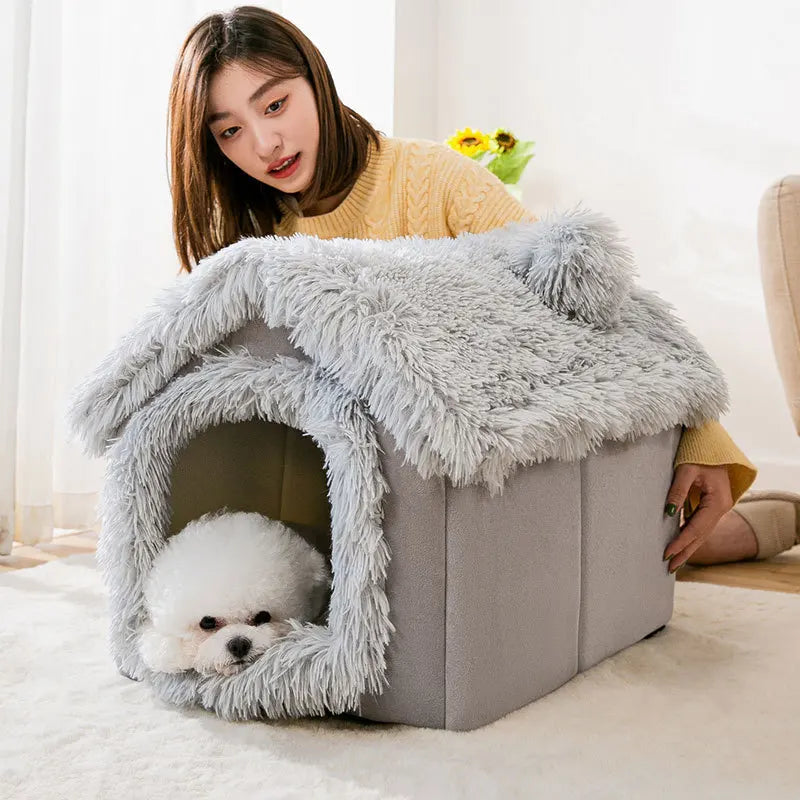 Confortable paniers lits maisons pour chien et chat