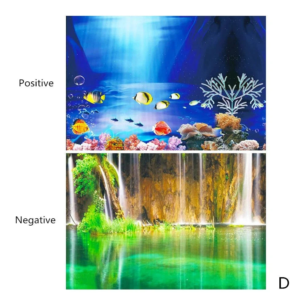 Autocollant de décoration de fond d'aquarium