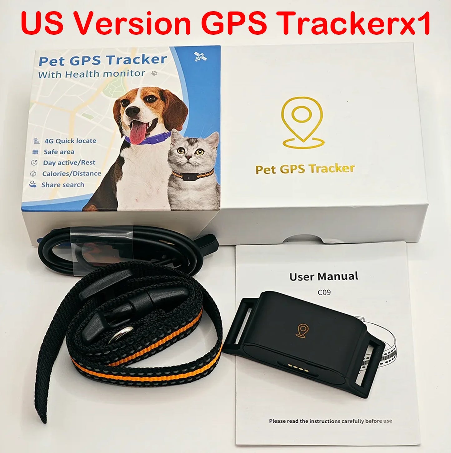 Collier de suivi GPS pour animaux, étanche IP67, 4G, anti-perte, en temps réel
