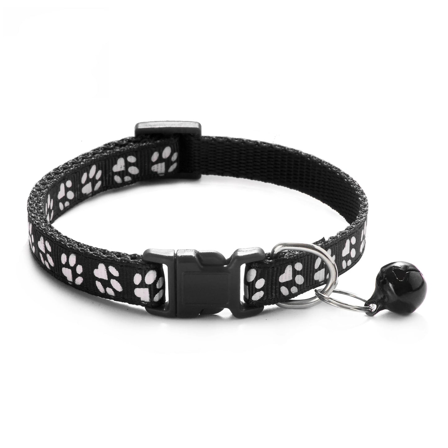 Collier réglable imprimé patte pour chat et chien