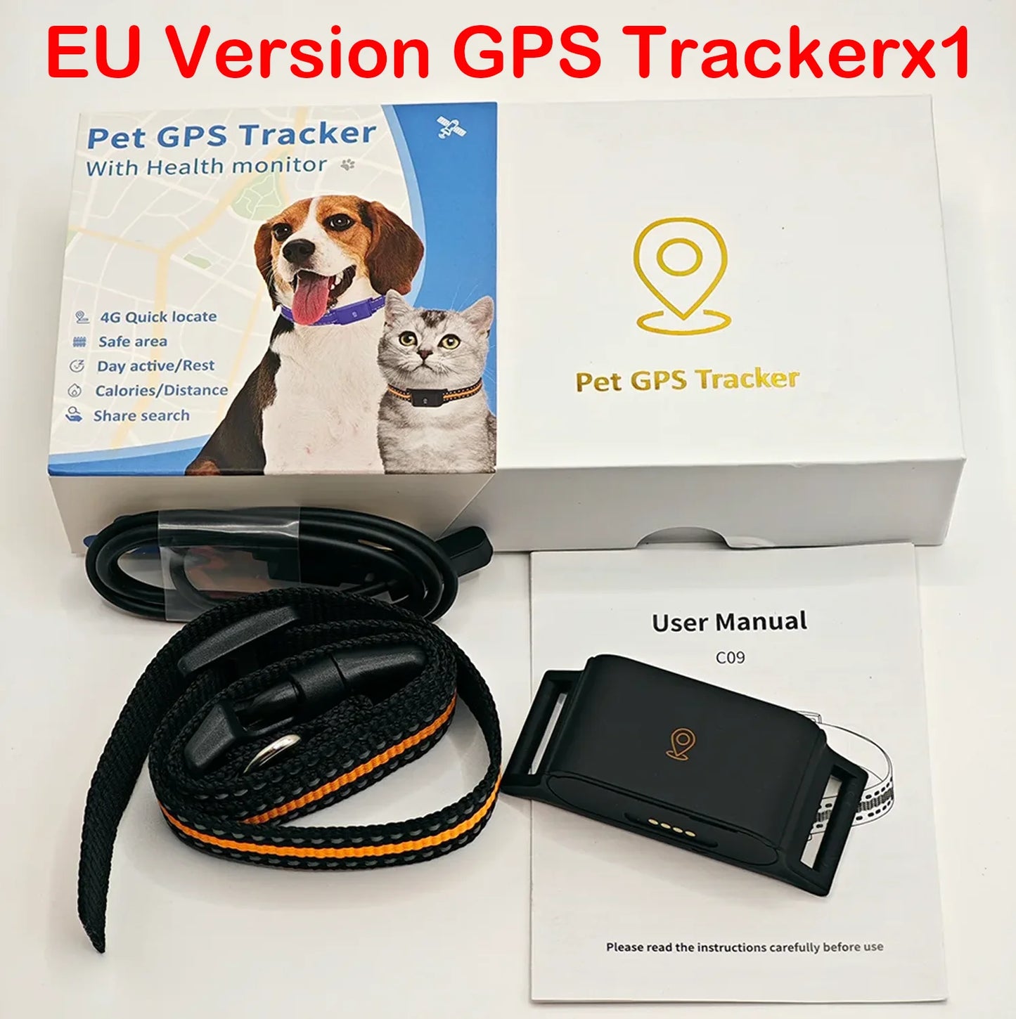 Collier de suivi GPS pour animaux, étanche IP67, 4G, anti-perte, en temps réel