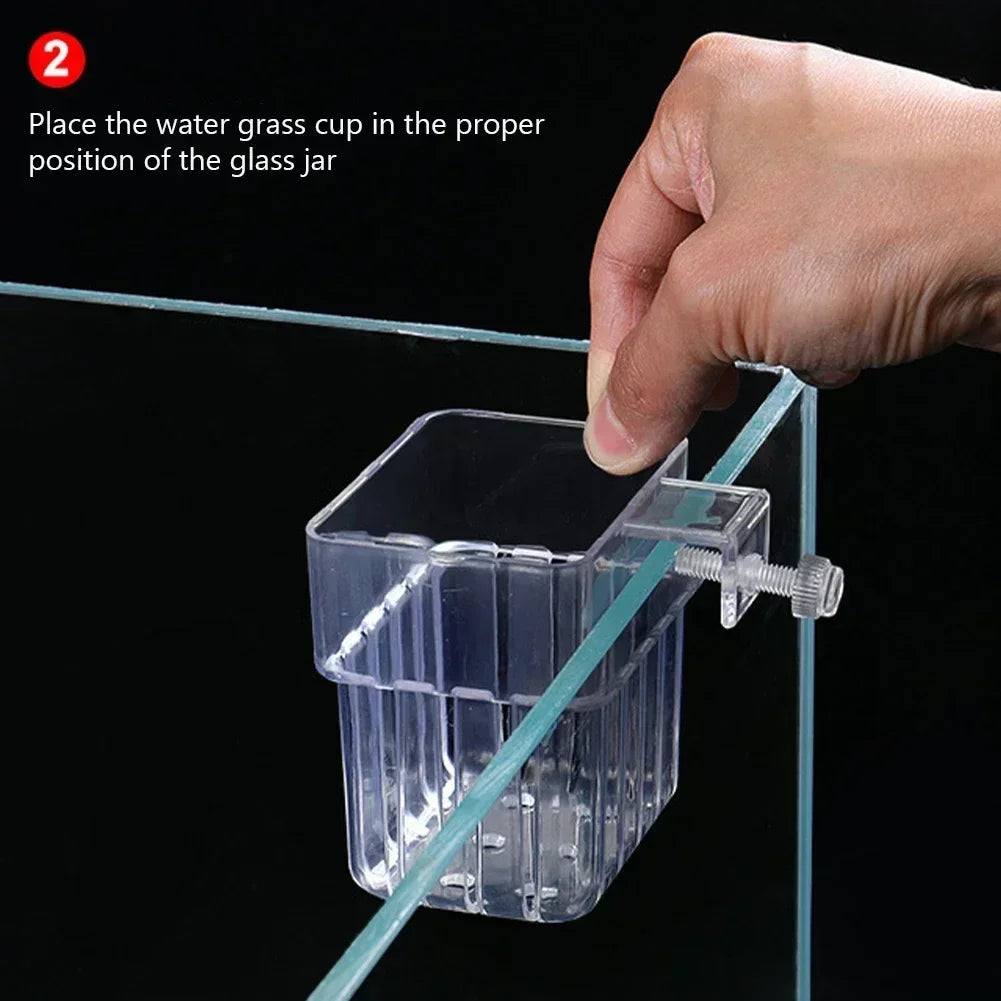 Panier de plantation hydroponique pour aquarium