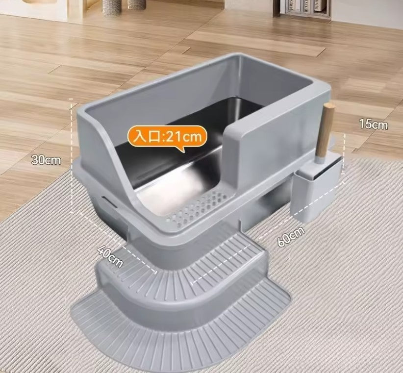 Litière design en acier inoxydable