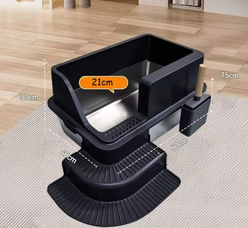 Litière design en acier inoxydable