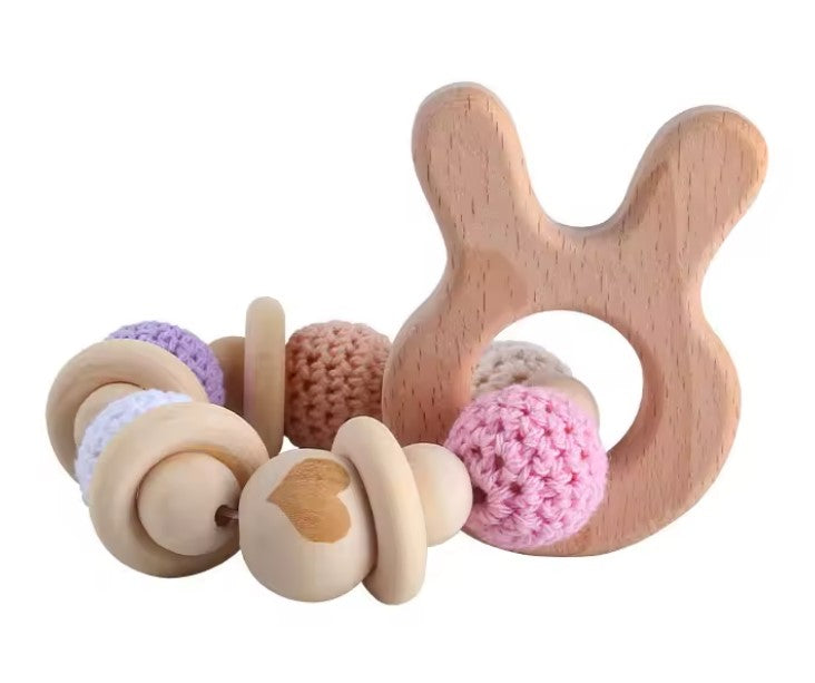 Jouets interactifs en bois pour rongeurs