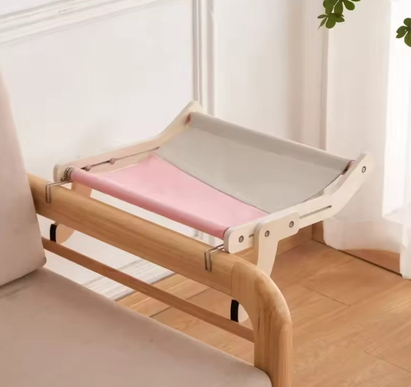 Hamac bois suspendu pour chat