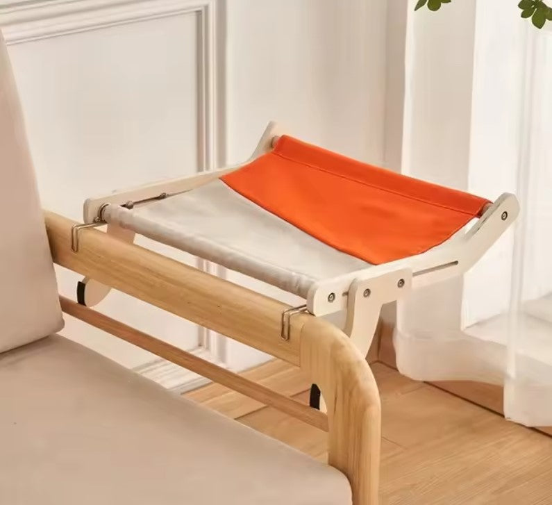 Hamac bois suspendu pour chat