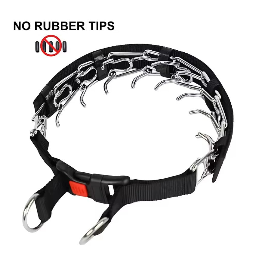 Collier de dressage pour chien, avec boucle à dégagement rapide et housse en Nylon