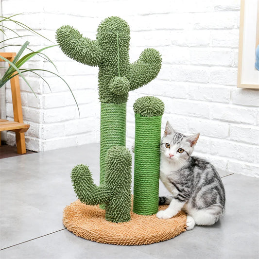 Arbre à chat en forme de cactus mignon, au choix