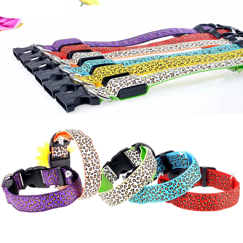 Collier en nylon pour chien avec lumière LED / pendentif LED