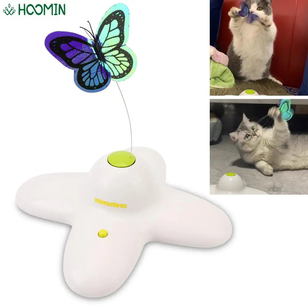 Jouet interactif chasse-papillon pour chat