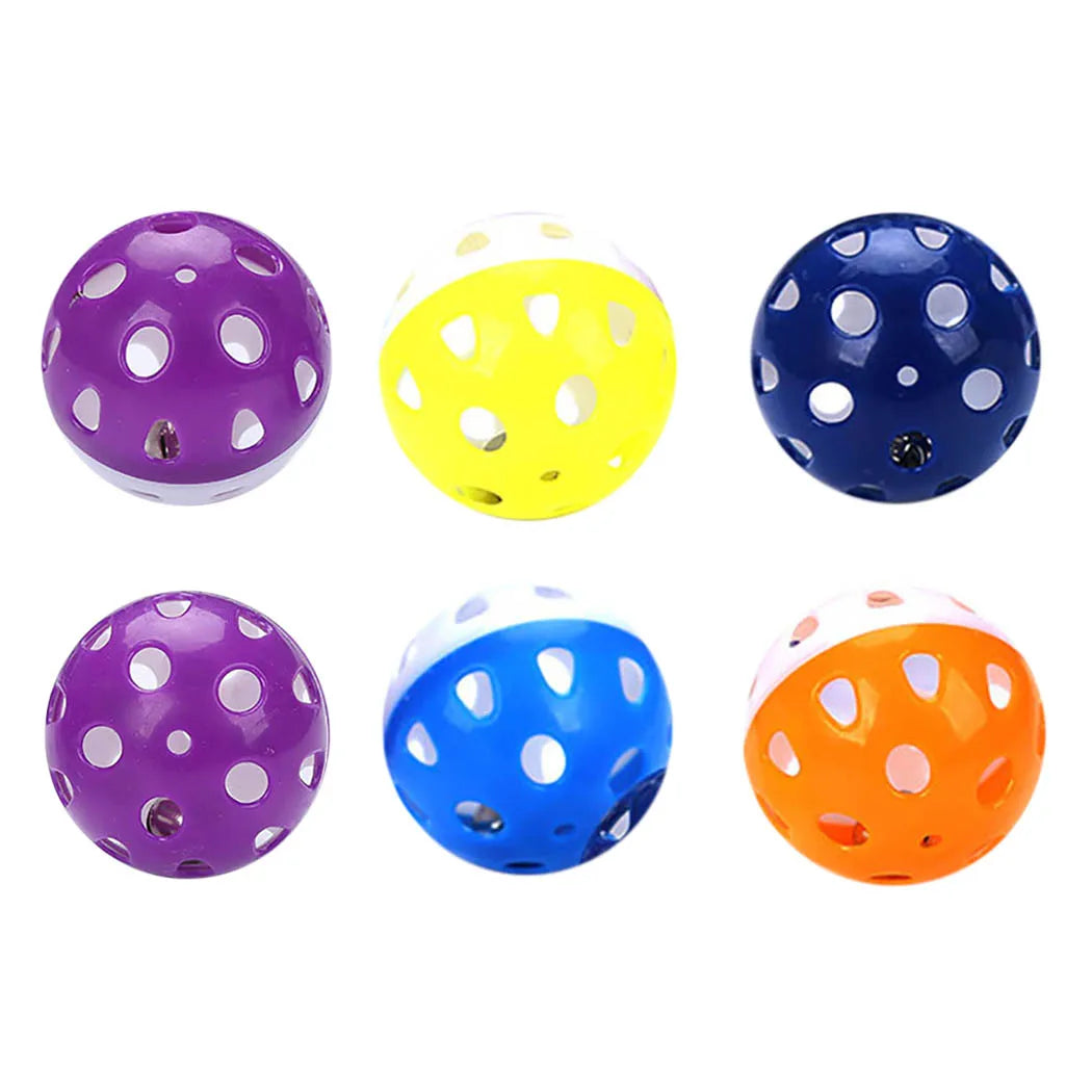 Lot de 6 jouets pour chat, balle avec anneau de cloche