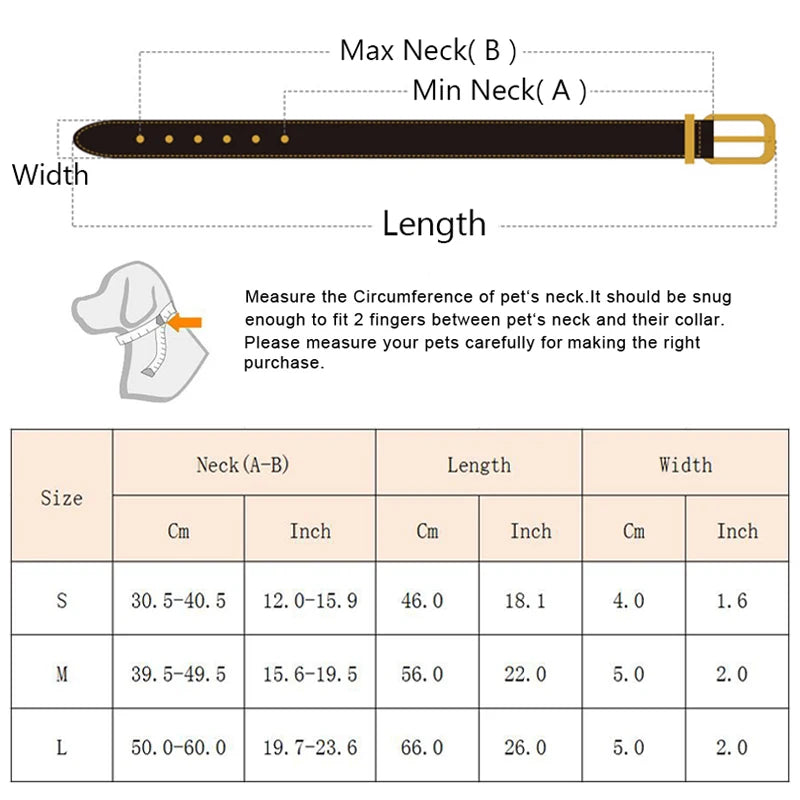 Collier tendance réglable pour chien