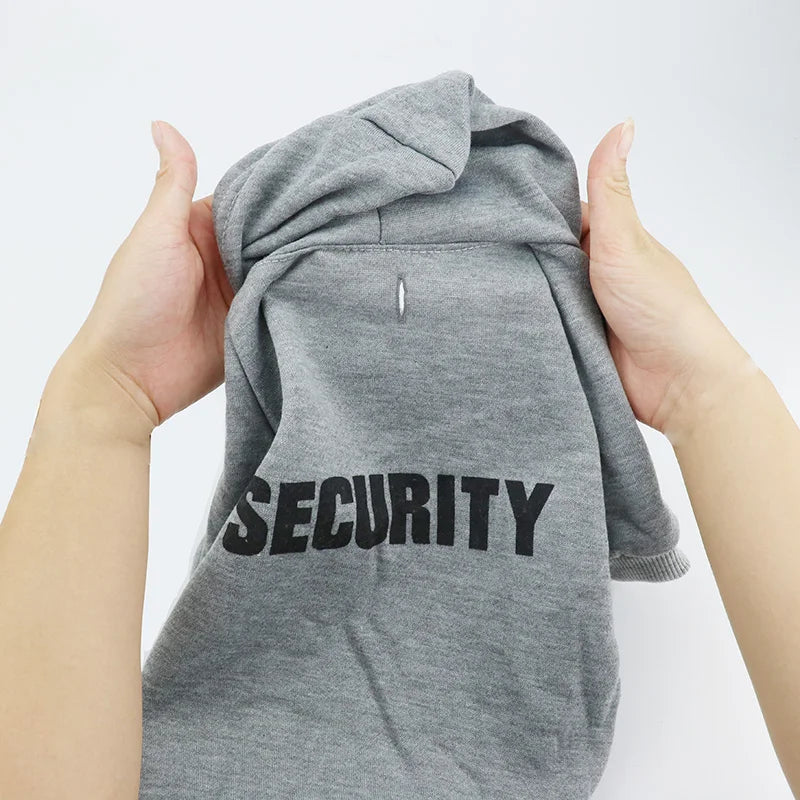 Pull Security style streatwear pour animaux de compagnie