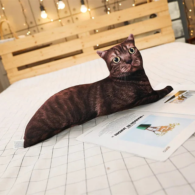 Coussin en forme de chat 3D