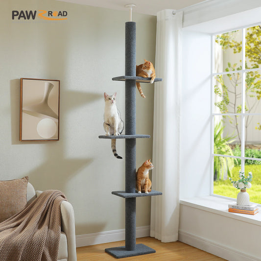 Arbre à chat réglable en hauteur 239-275cm