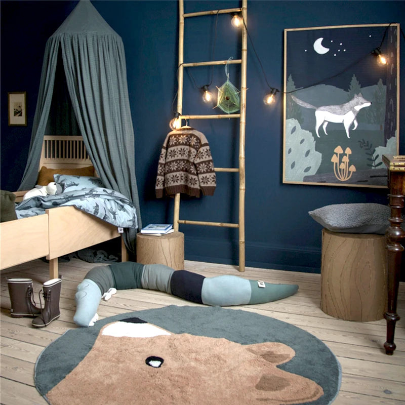 Tapis décoratif imprimé animaux pour intérieur