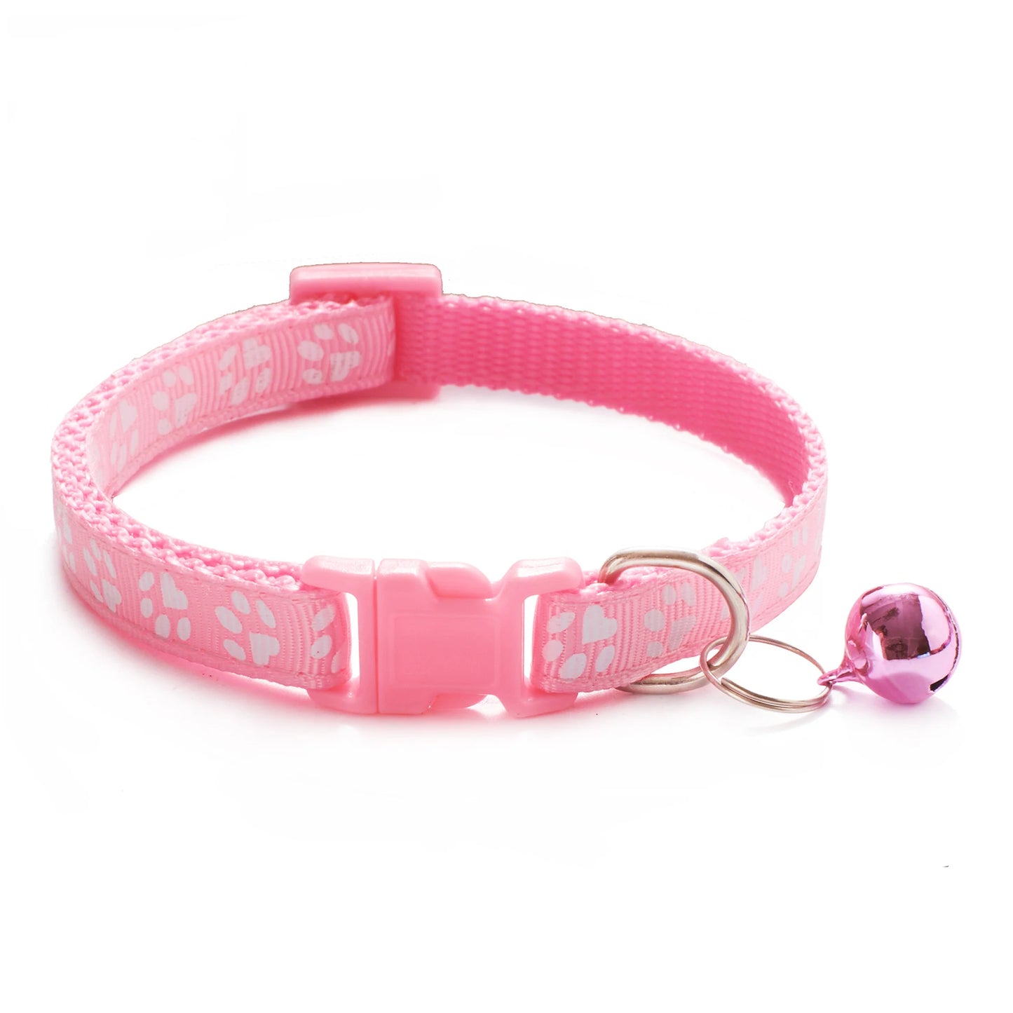 Collier réglable imprimé patte pour chat et chien
