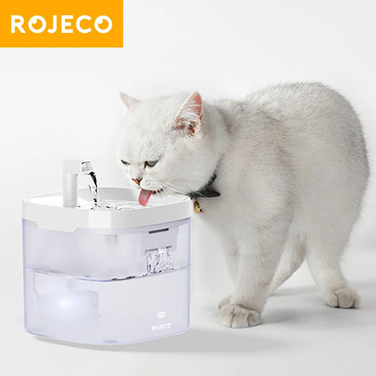 ROJECO Fontaine à eau automatique pour animaux de compagnie