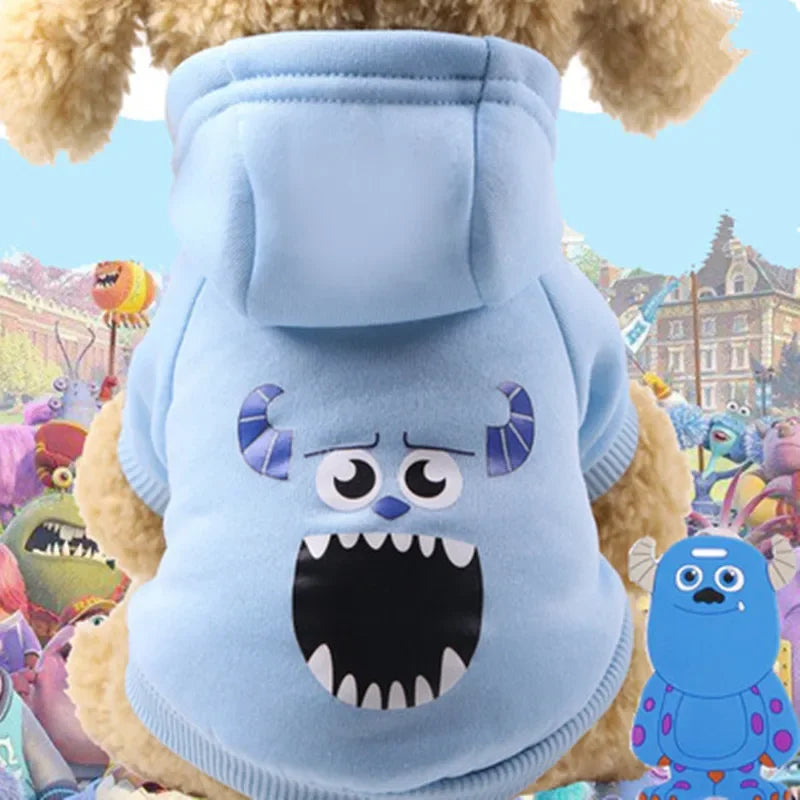 Pull à capuche avec imprimé comics pour chat et petit chien