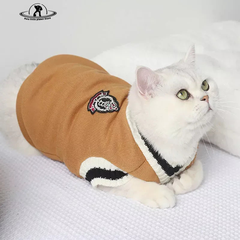 Gilet chic d'hiver pour chat et petit chien