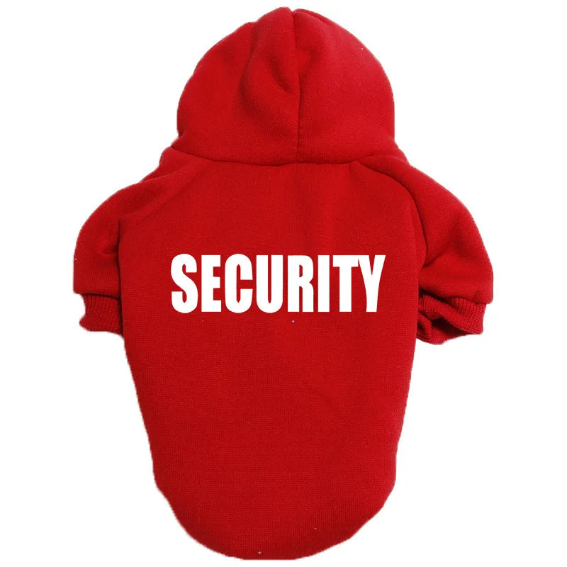 Pull Security style streatwear pour animaux de compagnie