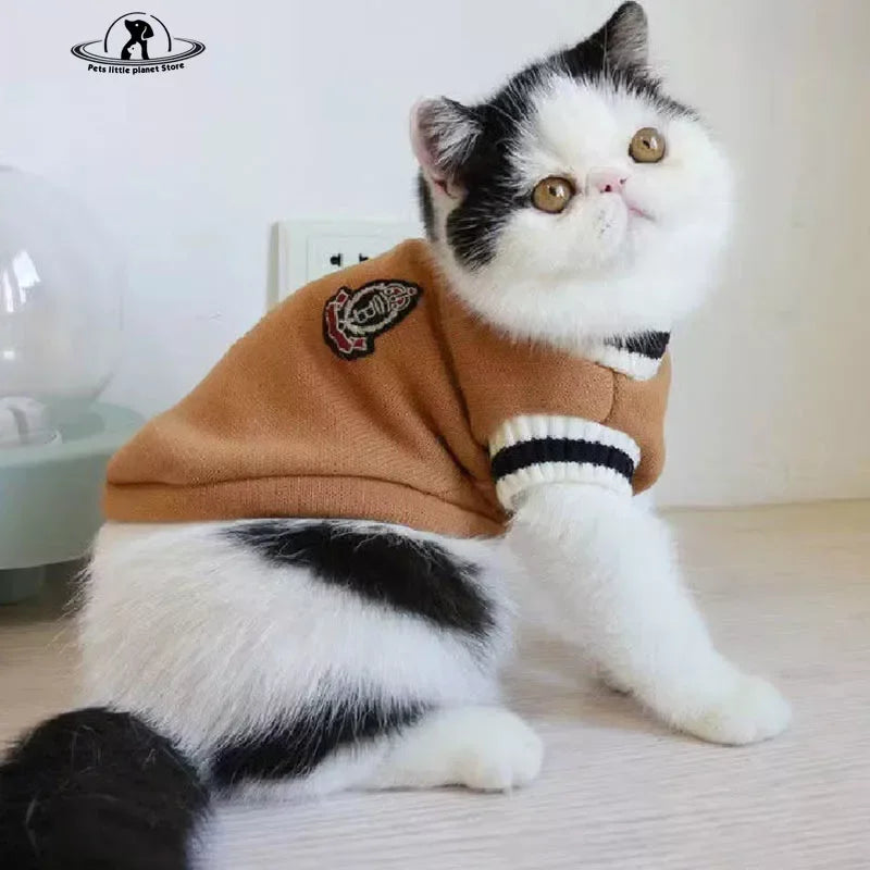 Gilet chic d'hiver pour chat et petit chien