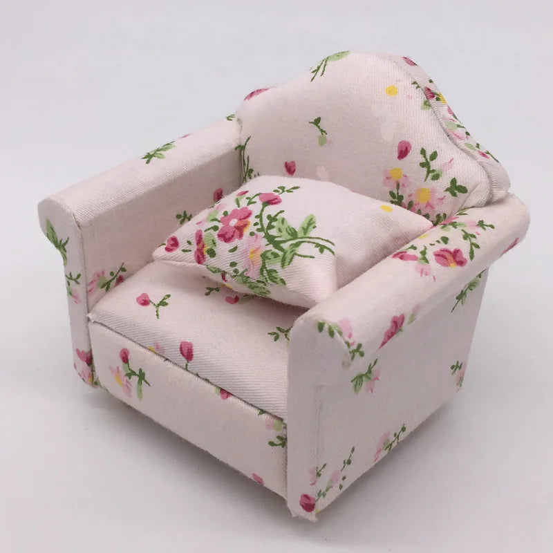 Mini fauteuil en imprimé, accessoire pour petit rongeur