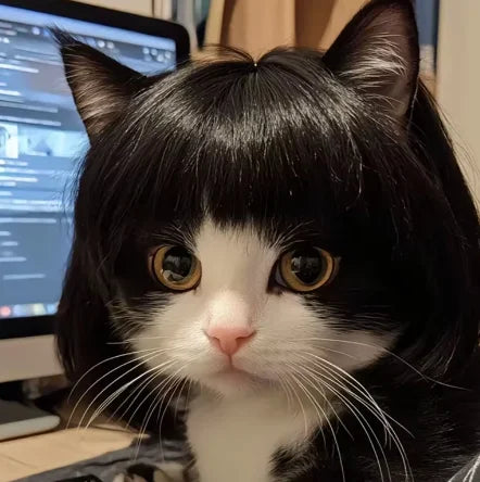 Perruque originale et amusante pour chat