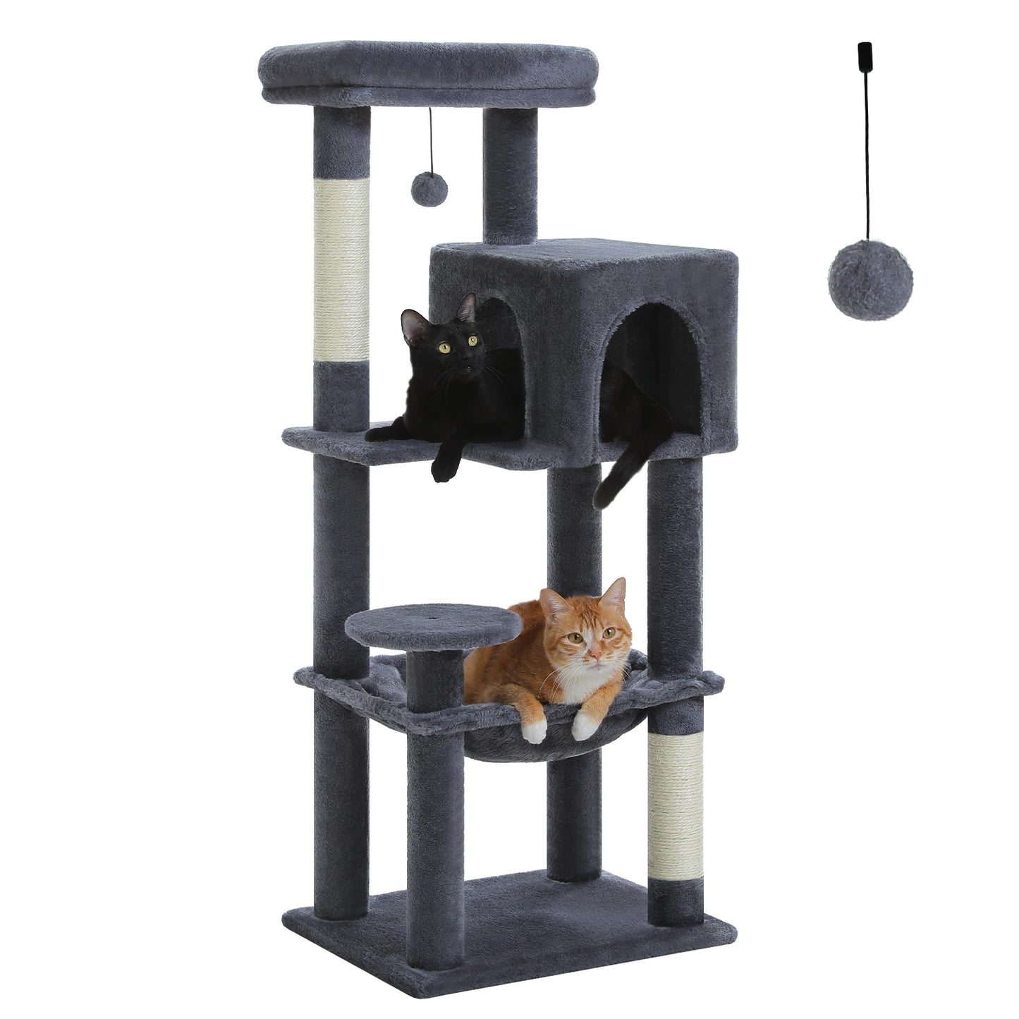 Arbre à chat à plusieurs niveaux avec griffoir Tour à chat de luxeo, jouets pour chat, accessoires pour chat