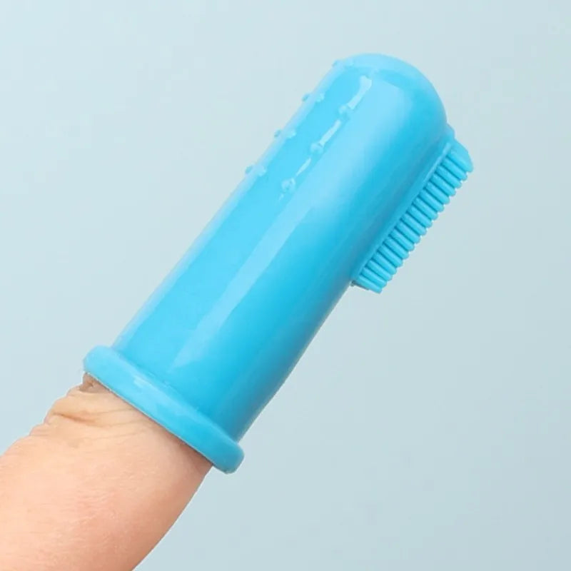 Brosse à dents doigt pour chien et chat 2 pièces