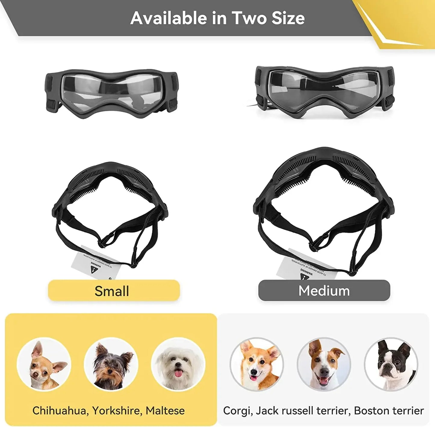 Lunettes de protection pour chien ATUBAN