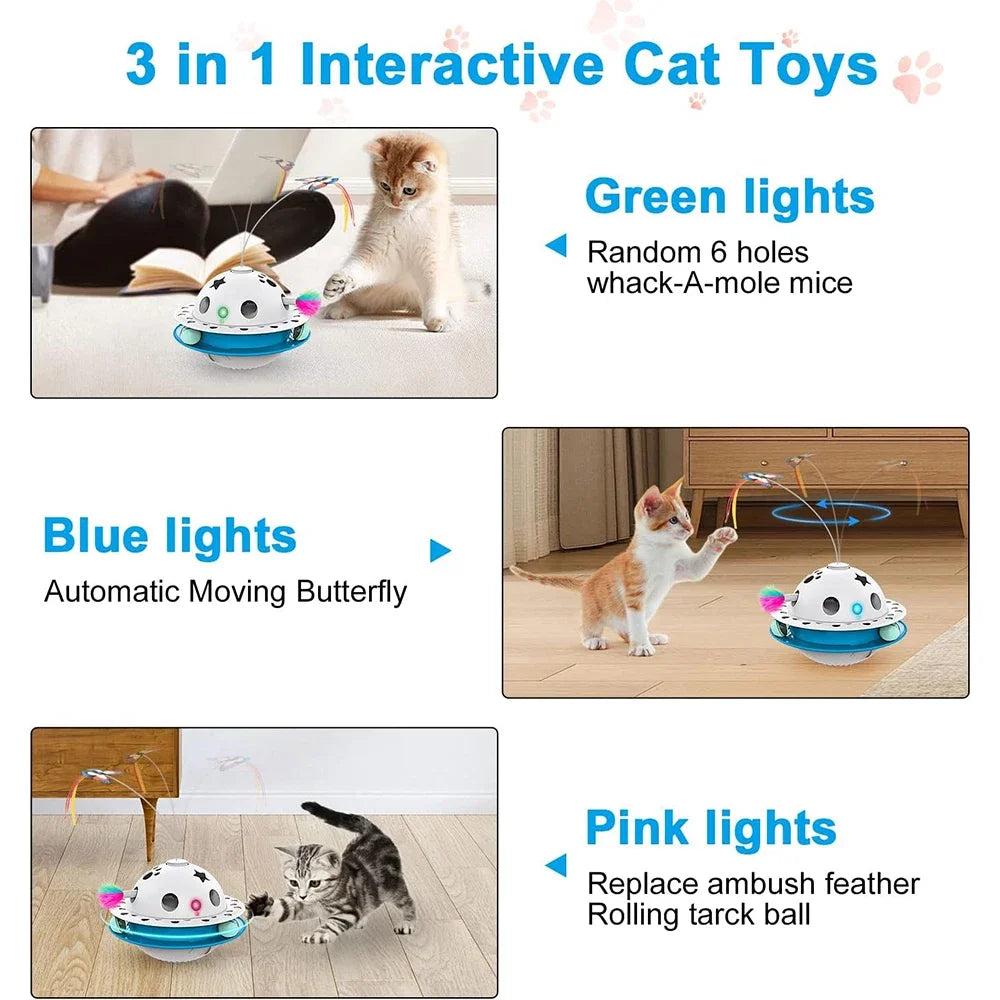 Jouet 4 en 1 interactif pour chat