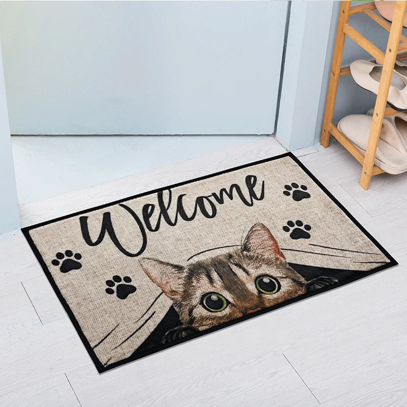 Tapis paillasson d'intérieur imprimé